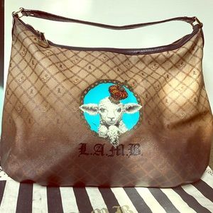 LAMB Large Zip Up Tote With Wristlet